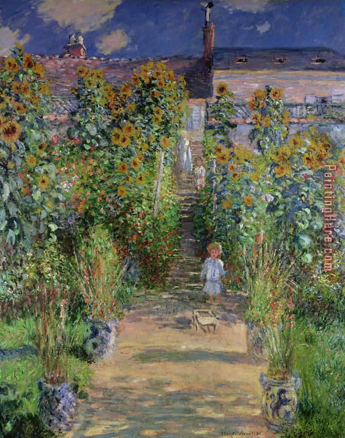 Claude Monet Garden at Vetheuil